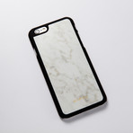 Carrara White iPhone Case // Black Border (iPhone 6/6S)