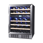 46 Bottle Dual Zone Wine Cooler