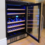 46 Bottle Dual Zone Wine Cooler