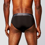 2-Pack Microfusion Low Rise Briefs // Black + Grey (XL)
