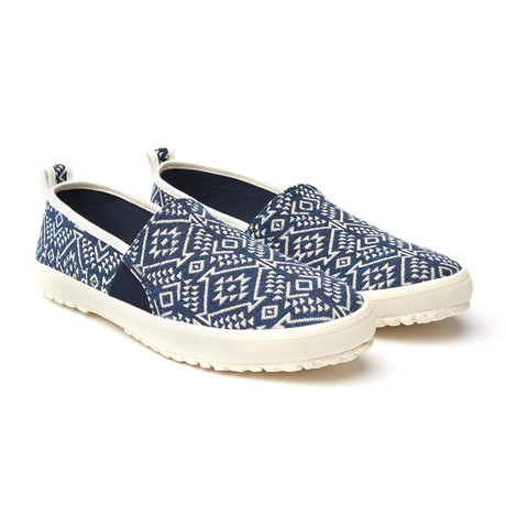 J SHOES // Mate Slip-On // Blue + Off White (US: 7.5)