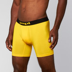 2-Pack Performance Boxer Brief // Black + Yellow (S)