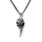 Small Raven Skull Pendant