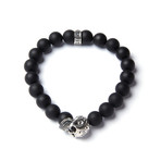 10mm Black Onyx Bead Bracelet