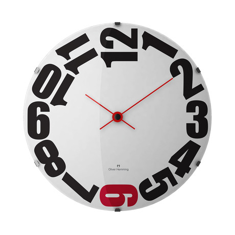 "Vitri" Collection 14½" Wall Clock  // W370DG20WR