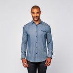 Haruki Dot Chambray Shirt // Medium Wash (L)