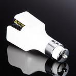 Air Ionic Car Air Purifier + Dual USB Car Charger (White)