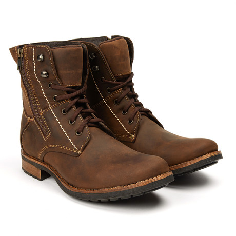 Hi and Dry Lace-Up Boot // Brown Leather (UK: 8)