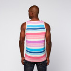 Engineered Stripes Tank // Pink Candy (L)