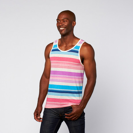 Engineered Stripes Tank // Pink Candy (XS)