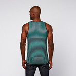 Stripe Tank Top // Acid Green + Black (S)