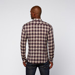 Plaid Gauze Long Sleeve Shirt // Navy + Red Plaid (M)