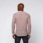 Mini-Check Gauze Long Sleeve Shirt // Red + White + Blue (S)