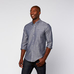 Long Sleeve Shirt // Blue Chambray (L)