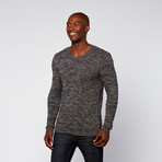 Featherweight Crew Sweater // Navy + Grey (XS)