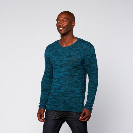 Featherweight Crew Sweater // Seaport + Black (XS)