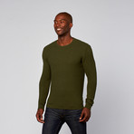 Textured Crew Sweater // Cypress (XL)