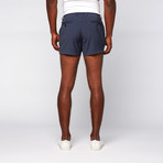 4" Inseam Seersucker Shorts // Navy (29WX32L)