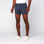 4" Inseam Seersucker Shorts // Navy (29WX32L)