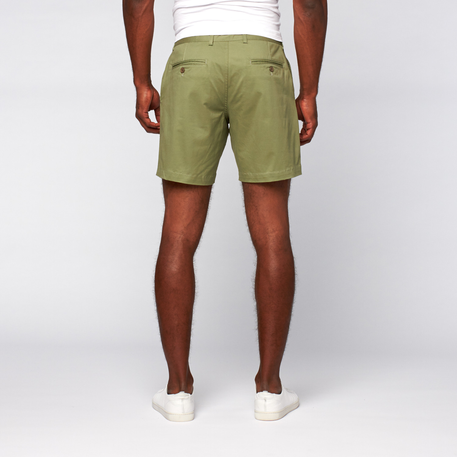 8" Inseam Twill Shorts // Miltary Green (29WX32L) - Postmarc - Touch of