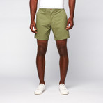 8" Inseam Twill Shorts // Miltary Green (33WX32L)