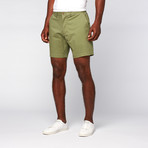 8" Inseam Twill Shorts // Miltary Green (33WX32L)