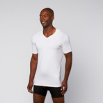 Flex-Touch V-Neck // White (XL)