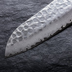 Santoku Kitchen Knife // Mammoth Molar + Onyx (5" Blade)