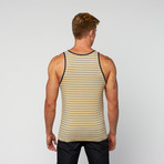 Light Stripe Knit Tank // Navy + Red + White (M)