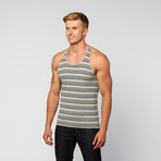 Stringer Striped Tank // Blue (S)