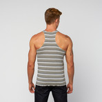 Stringer Striped Tank // Blue (S)