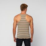 Stringer Striped Tank // Olive (M)