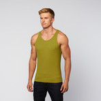 PowerFit Rib Workout Tank // Olive (XL)