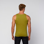 PowerFit Rib Workout Tank // Olive (XL)