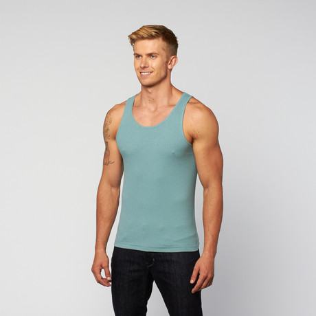 PowerFit Rib Workout Tank // Slate (S)