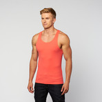 PowerFit Rib Workout Tank // Coral (S)