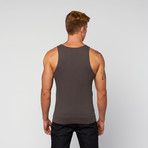 PowerFit Rib Workout Tank // Charcoal (M)