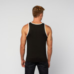 Jersey Ringer Tank // Black + White (S)