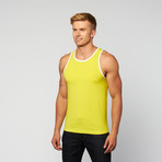 Jersey Ringer Tank // Citrus + White (XL)