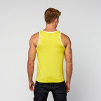 Jersey Ringer Tank // Citrus + White (XL)