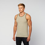 Sand Stripe Knit Tank // Olive + Sand (S)