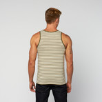 Sand Stripe Knit Tank // Olive + Sand (S)