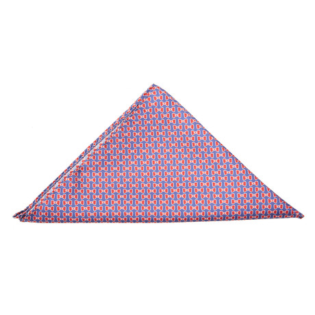 All Tied Up Pocket Square // Navy