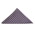 Flasks and Footballs Pocket Square // Navy