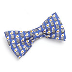 Kegs and Eggs Bow Tie // Blue
