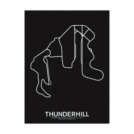 Thunderhill Raceway Park Screenprint