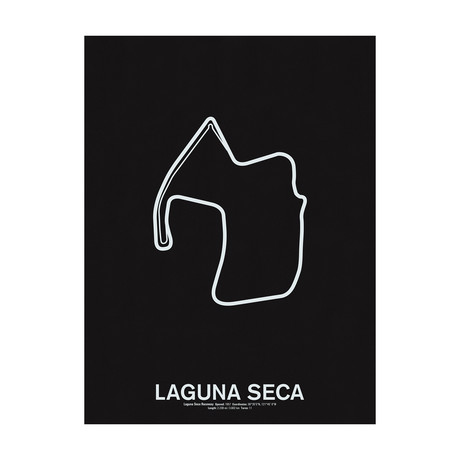 Laguna Seca Raceway Screenprint