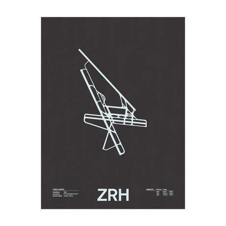 ZRH // Zurich Airport Screenprint