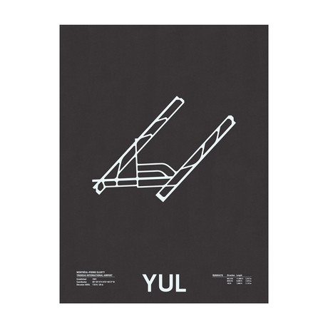 YUL // Montréal–Pierre Elliott Trudeau International Airport Screenprint