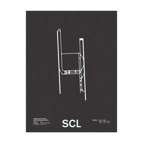 SCL // Comodoro Arturo Merino Benítez International Airport Screenprint